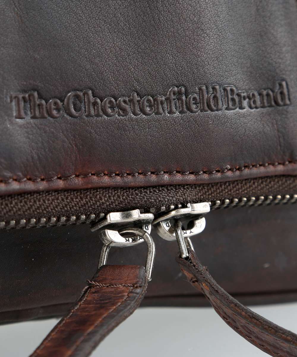 The Chesterfield Brand Gillian Henge Toalettmappe I Skinn Brun