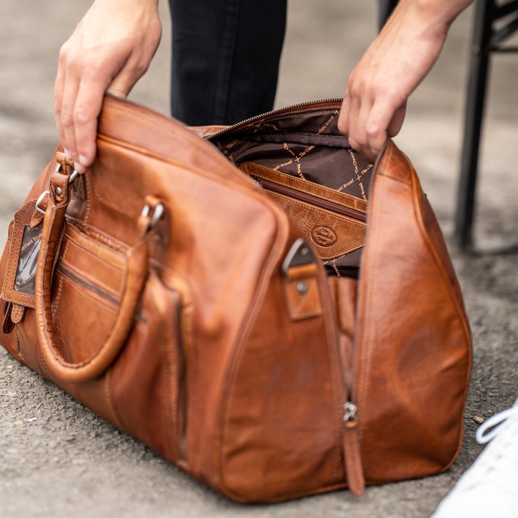 The Chesterfield Brand Munich Weekend Bag I Skinn Cognac